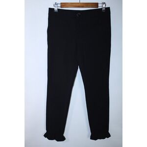 Gucci Women's Size 38 Black Ruffle Ankle Pants